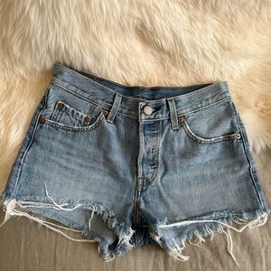 Levi’s 501 button fly Jean cut off shorts